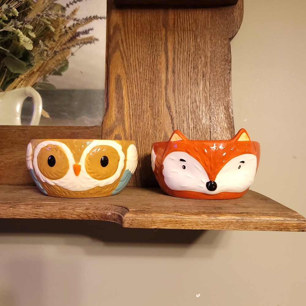 Handpainted Woodland Creature Bowls